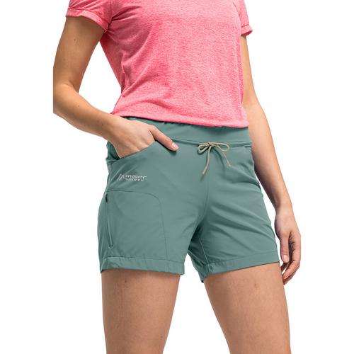 Rückansicht von Maier Sports FortunitShort Funktionsshorts Damen Grün2056