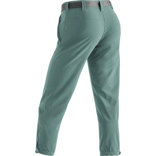 Rückansicht von Maier Sports Lulaka 7/8 Funktionsshorts Damen Grün2056