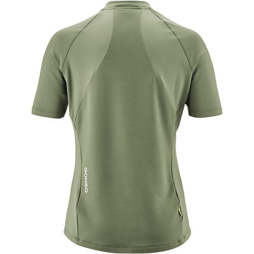Rückansicht von Gonso Adventure Jersey Nature Fahrradtrikot Damen Moos1517
