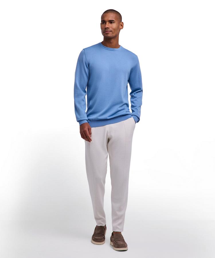 Falke Falke Merino X-Fine Crew Neck Strickpullover Herren - sky blue (6876) - 1 | SportScheck