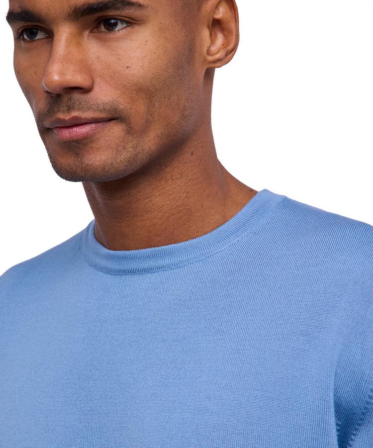 Falke Falke Merino X-Fine Crew Neck Strickpullover Herren - sky blue (6876) - 3 | SportScheck