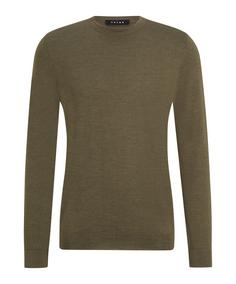 Falke Merino X-Fine Crew Neck Strickpullover Herren wood mel. (7358)