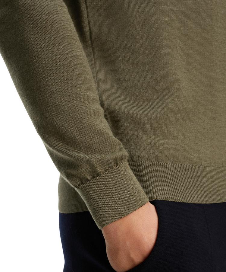 Falke Falke Merino X-Fine Crew Neck Strickpullover Herren - wood mel. (7358) - 3 | SportScheck