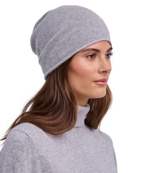 Rückansicht von Falke Pure Cashmere Beanie Beanie lt. heather (3223)