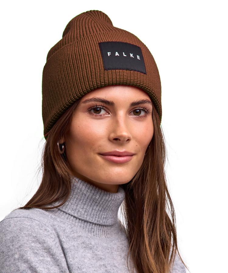 Falke Falke Merino X-Fine Big Label Beanie - brown (5100) - 1 | SportScheck