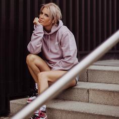 Rückansicht von YEAZ CUSHY Hoodie Lilac