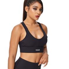 Rückansicht von YEAZ VIBRANT Sport-BH Damen Eclipse Black