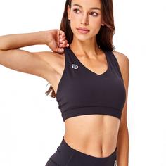 Rückansicht von YEAZ ICONE Sport-BH Damen Eclipse Black