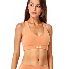 Rückansicht von YEAZ CELEB Sport-BH Damen Jelly Peach