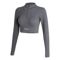 YEAZ RUNWAY Croptop Damen - Onyx Shadow