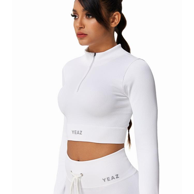 YEAZ YEAZ RUNWAY Croptop Damen - Sea Salt - 1 | SportScheck