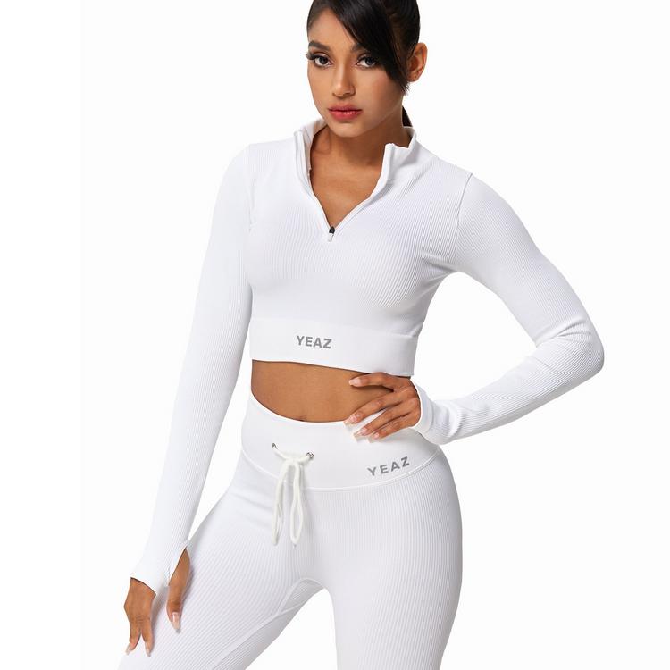 YEAZ YEAZ RUNWAY Croptop Damen - Sea Salt - 3 | SportScheck