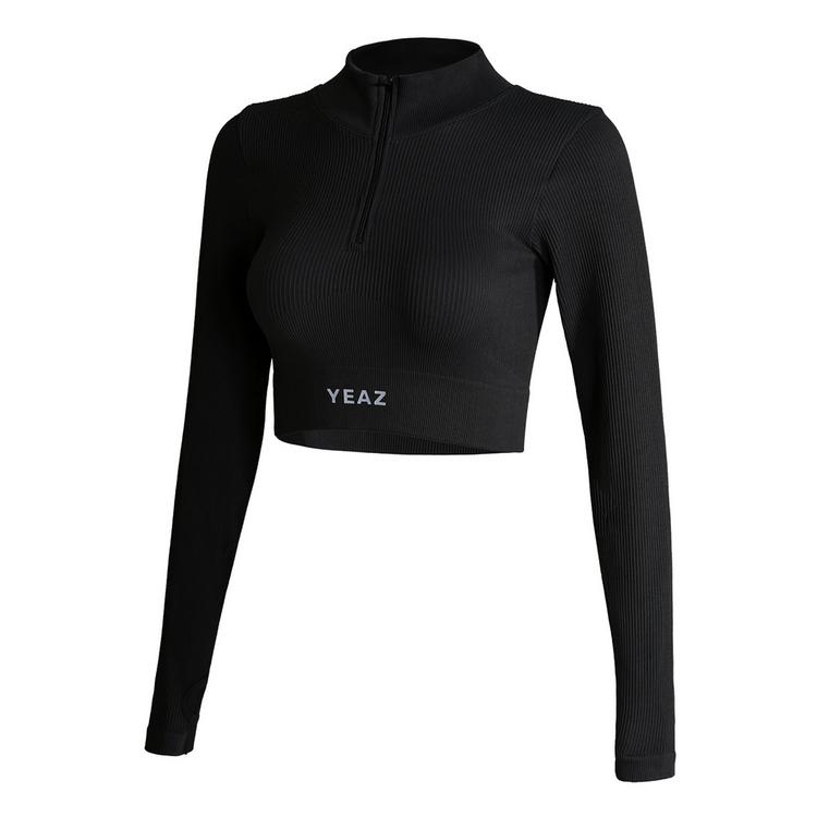 YEAZ YEAZ RUNWAY Croptop Damen - Eclipse Black - 0 | SportScheck