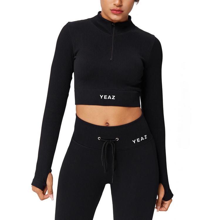 YEAZ YEAZ RUNWAY Croptop Damen - Eclipse Black - 1 | SportScheck