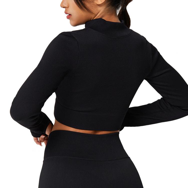 YEAZ YEAZ RUNWAY Croptop Damen - Eclipse Black - 3 | SportScheck