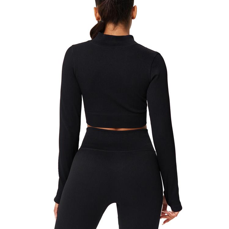 YEAZ YEAZ RUNWAY Croptop Damen - Eclipse Black - 1 | SportScheck