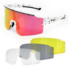 YEAZ SUNTHRILL Set Sportbrille Crystal White