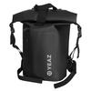 YEAZ Wasserfester Rucksack wei&szlig;es Logo Packsack - Eclipse Black