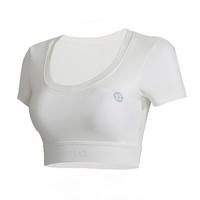 YEAZ CLUB LEVEL Croptop Damen - White Focus