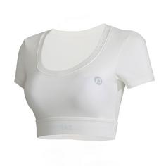 YEAZ CLUB LEVEL Croptop Damen White Focus