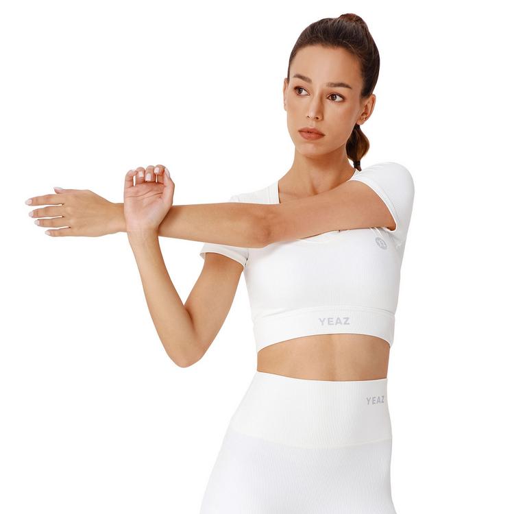 YEAZ YEAZ CLUB LEVEL Croptop Damen - White Focus - 0 | SportScheck