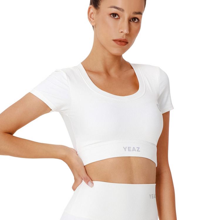YEAZ YEAZ CLUB LEVEL Croptop Damen - White Focus - 1 | SportScheck
