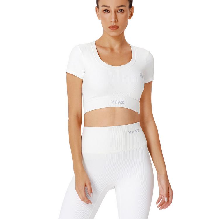 YEAZ YEAZ CLUB LEVEL Croptop Damen - White Focus - 2 | SportScheck