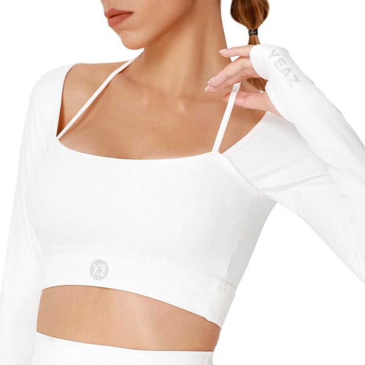 YEAZ YEAZ CLUB LEVEL Langarmshirt Damen - White Focus - 3 | SportScheck