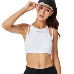 Rückansicht von YEAZ AMOROUS Sport-BH Damen Secret White
