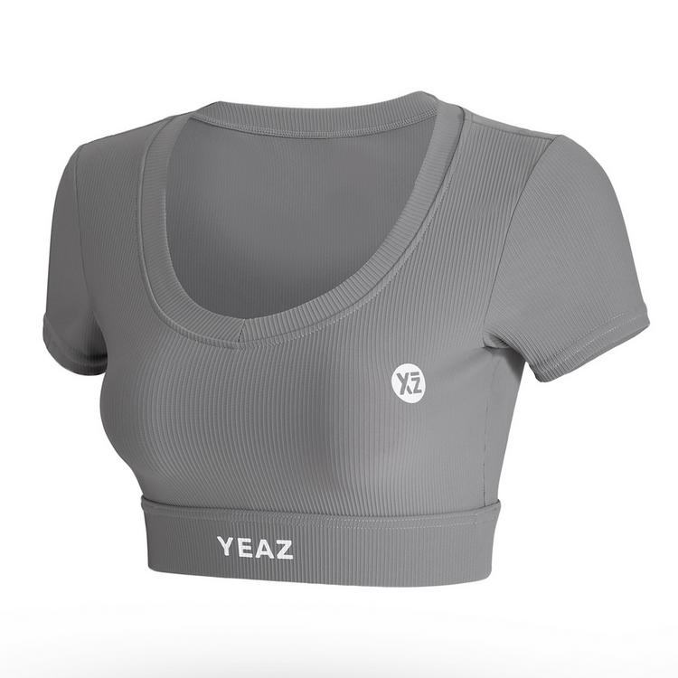 YEAZ YEAZ CLUB LEVEL Croptop Damen - Shadow Grey - 0 | SportScheck