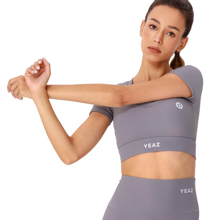 YEAZ YEAZ CLUB LEVEL Croptop Damen - Shadow Grey - 2 | SportScheck
