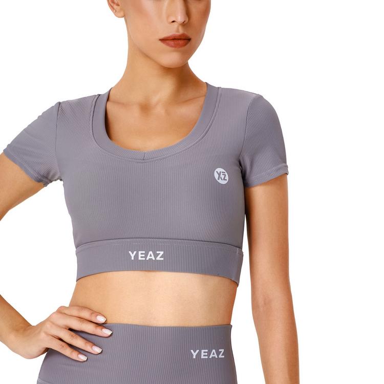 YEAZ YEAZ CLUB LEVEL Croptop Damen - Shadow Grey - 3 | SportScheck