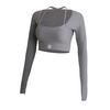 YEAZ CLUB LEVEL Langarmshirt Damen - Shadow Grey
