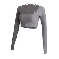 YEAZ CLUB LEVEL Langarmshirt Damen - Shadow Grey
