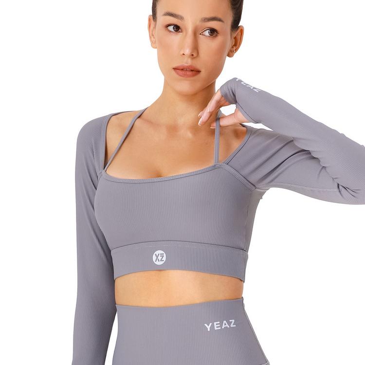 YEAZ YEAZ CLUB LEVEL Langarmshirt Damen - Shadow Grey - 2 | SportScheck