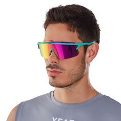 Rückansicht von YEAZ SUNSHADE Sportbrille Stoned Green