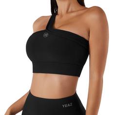 Rückansicht von YEAZ ADORE Sport-BH Damen Black Magic