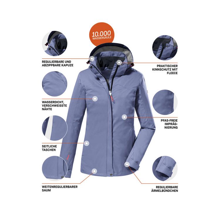 KILLTEC KILLTEC KOS 133 Softshelljacke Damen - Violett3931 - 4 | SportScheck