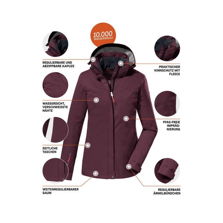 KILLTEC KILLTEC KOS 133 Softshelljacke Damen - Violett393 - 4 | SportScheck
