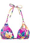 Lascana Triangel-Bikini-Top Bikini Oberteil Damen - pink bedruckt