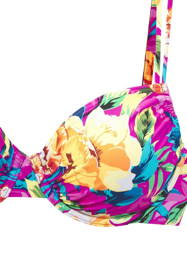 Lascana Lascana B&uuml;gel-Bikini-Top Bikini Oberteil Damen - pink bedruckt - 0 | SportScheck