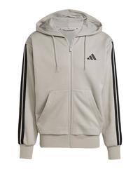 adidas Essentials Three Stripes Fleece Hoody Funktionssweatshirt Herren - grau