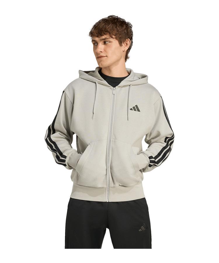 adidas adidas Essentials Three Stripes Fleece Hoody Funktionssweatshirt Herren - grau - 0 | SportScheck