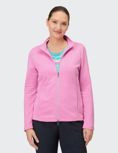 Rückansicht von JOY sportswear PEGGY Trainingsjacke Damen rosebloom light melange