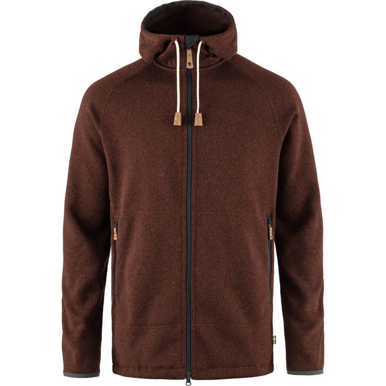 FJ&Auml;LLR&Auml;VEN FJ&Auml;LLR&Auml;VEN &Ouml;vik Fleece Hoodie Funktionsjacke Herren - Dunkelorange - 0 | SportScheck