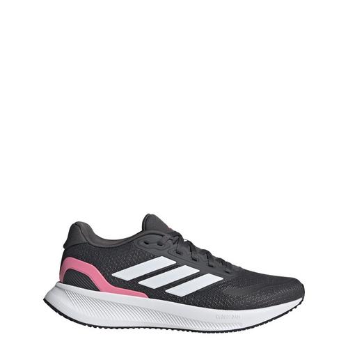 Rückansicht von adidas Runfalcon 5 Laufschuh Laufschuhe Damen Grey Six / Cloud White / Bliss Pink