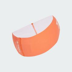 Rückansicht von adidas TERREX Climacool Stirnband Stirnband Semi Impact Orange / White