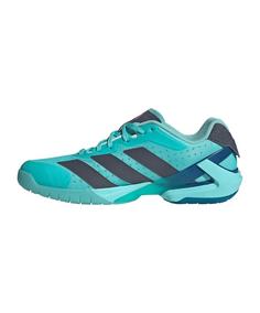 Rückansicht von adidas Adizero Counterblast Hallenschuhe Herren blaubraun