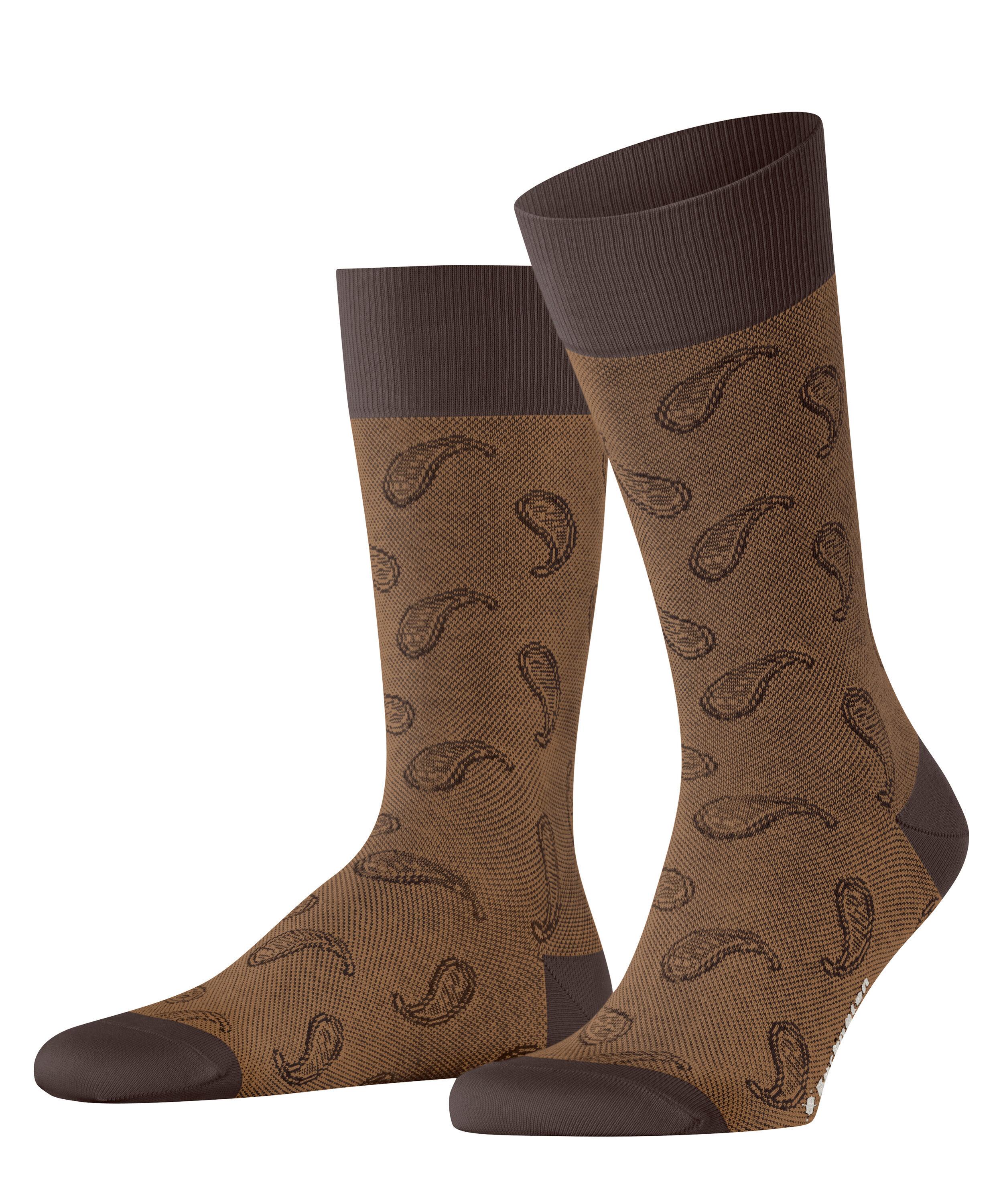 Burlington Paisley SO Socken Herren - maple brown (5321)