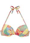 S.OLIVER Push-Up-Bikini-Top Bikini Oberteil Damen - koralle bedruckt